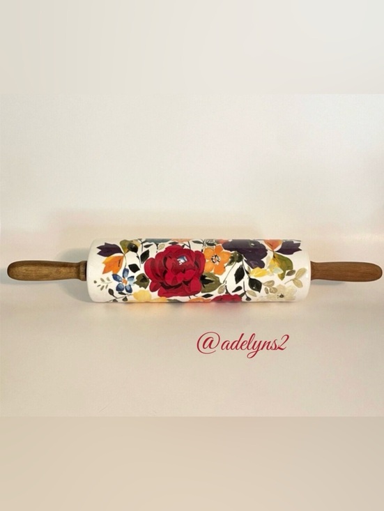 The Pioneer Woman Other - Last One! 🌺 Like New Pioneer Woman Timeless Floral Fall Ceramic Rolling Pin